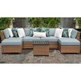 thumbnail image 3 of TK Classics Laguna Wicker 7 Piece Patio Conversation Set with Ottoman and 2 Sets of Cushion Covers, 3 of 3