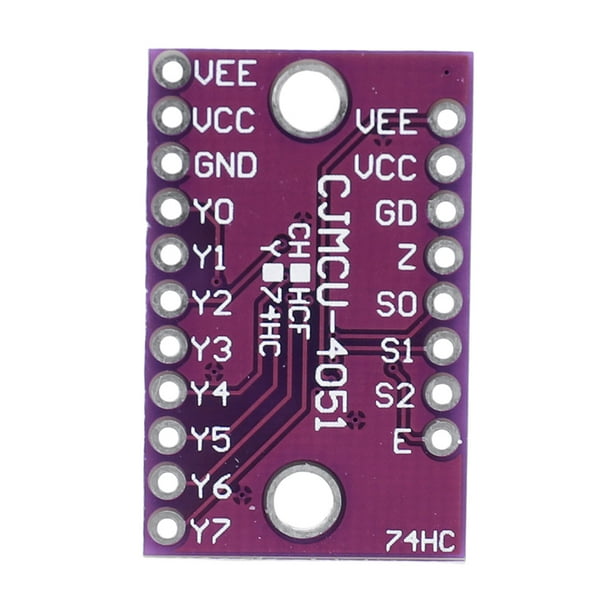 74HC4051 CD4051 Módulo selector multiplexor analógico único de 8 canales para Arduino