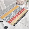 thumbnail image 3 of Colorful Geometric Striped Flannel Non Slip Door Rugs,Washable Door Mats Indoor,Decorative Door Mats,Dirt-Resistant and Absorbent Doormat for Entrance,Bedroom,Kitchen,Bathroom,31.5"x17", 3 of 4