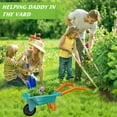 thumbnail image 2 of Juego de herramientas de jardinería Qtioucp Kids con carretilla verde, 2 of 7