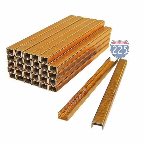 71 Series Galvanized 22 Gauge Upholstery Staples 3/8" Crown 1/2" Length - 20,000 pcs