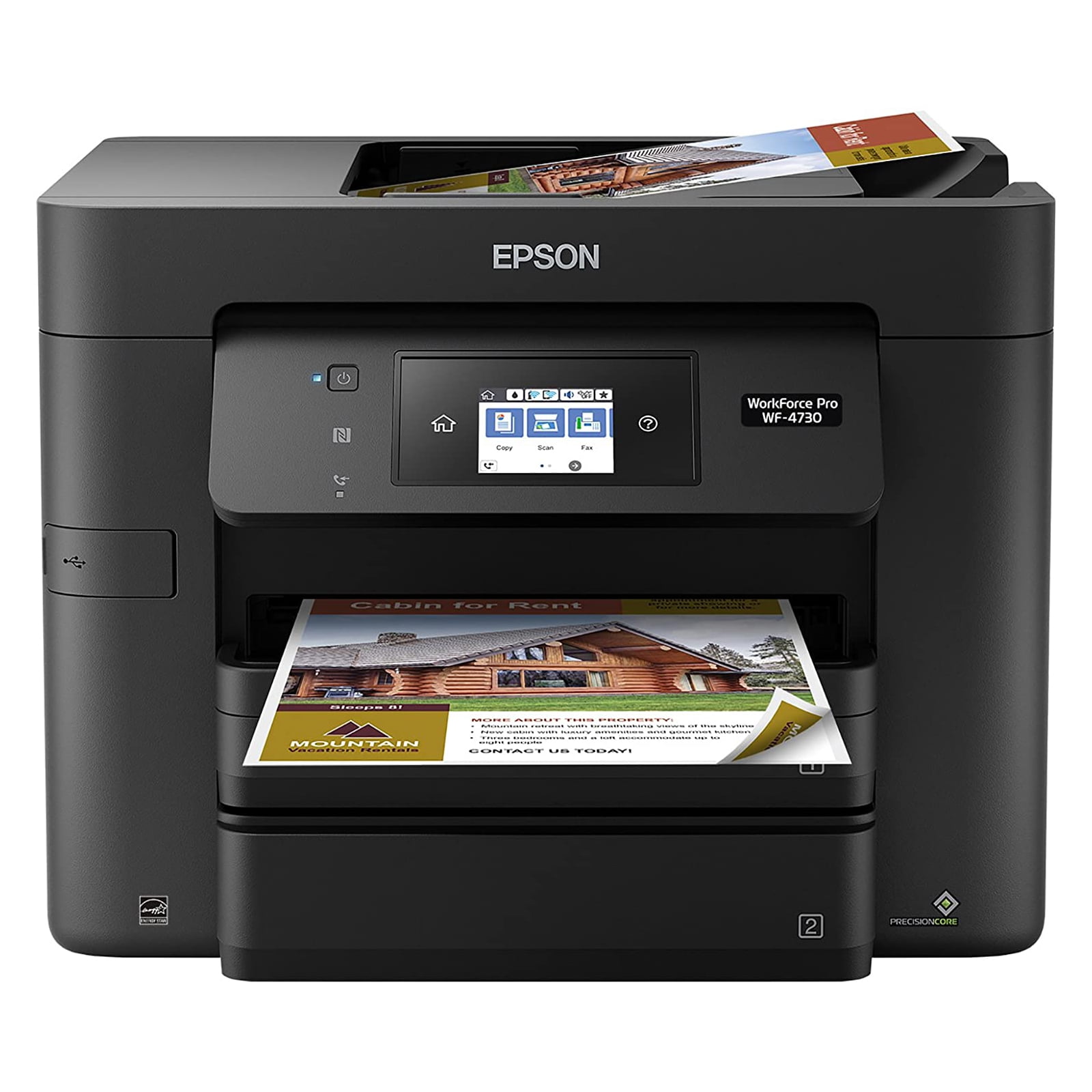 Epson WorkForce Pro WF 4730 Wireless All in One Color Inkjet Printer 