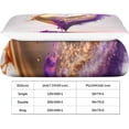 thumbnail image 4 of Housse de Couette Fumée 3D Colorée Ensemble de Literie 2 Pcs pour Enfants Adolescents Garçons Microfibre avec Fermeture Éclair Taies d'Oreiller Simple, 4 of 5