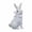 White B, variant on KCEHTA Easter Bunny Figurines Rattan Effect Resin Easter Rabbit Statues Farmhouse Spring Home Decor