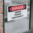 thumbnail image 4 of (2 Pack) Crane Power Disconnect OSHA Danger Sign 14 Inch X 10 Inch Vinyl Label Decal Sticker Weather Resistant, UV Protected for Workplace, Business, and Construction Site, Made in the, 4 of 7