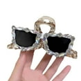 thumbnail image 5 of 1PC Elegant  Fashion Glasses Hair Claw - Large Acrylic Shark Clip for Women, Perfect for Valentine's Day & Everyday Glam, 5 of 5