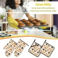 thumbnail image 5 of Haiem Thanksgiving Turkeys 1 Print Extra Long Oven Mitts and Pot Holders 4pc Sets: Heat Resistant Silicone Oven Mittens with Mini Oven Gloves and Hot Pads Potholders, 5 of 6