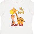 thumbnail image 4 of Inktastic My Mimi Loves Me Giraffe Boys or Girls Toddler T-Shirt, 4 of 5