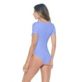 thumbnail image 6 of M&M SCRUBS Short Sleeve Round Neck Body Suit-Breathable Cotton Stretch(Ceil Blue, Medium), 6 of 6