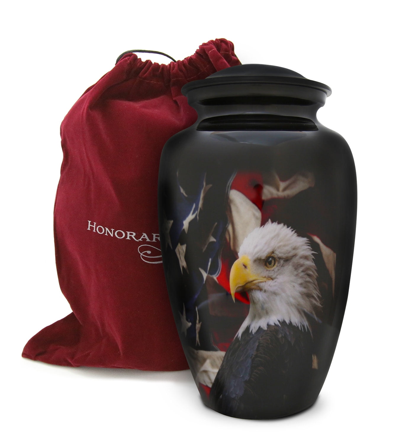 Honorary Memorials Patriotic Hearts Eagle Urn for Human Ashes