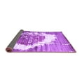 thumbnail image 2 of Ahgly Company Indoor Round Abstract Purple Contemporary Area Rugs, 3' Round, 2 of 4