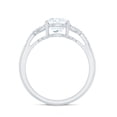 thumbnail image 2 of Rosec Jewels Designer Lab Created Diamond Engagement Ring 2 Carat - 8mm - EF-VS Grade Certified, 18K White Gold, US 8.50, 2 of 8