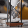 thumbnail image 2 of Large Hourglass Time 60 Minutes, Decorative Wooden Sandglass, 2 of 4