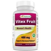 3 Pack Best Naturals Vitex Fruit 400 mg 250 Capsules