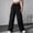 A_ Black, variant on PWPSG Women's High-Waist Straight-Leg Jeans, Classic Button Waist and Stylish Side Lace-Up Details for Vintage Retro Streetwear Yellow M