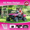 thumbnail image 3 of karbost 2 Seater 24V Kids Electric Ride On Dump Truck 4WD Remote Control EVA Tires Pink, 3 of 7