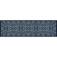 thumbnail image 4 of Art Carpet 841864107111 2 x 4 ft. Kensington Collection Microfloral Border Woven Area Rug, Navy, 4 of 4