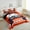 Orange Navy, variant on 3D Football Sports Bedding Set, American Football Lovers Bedding Comforters & Sets American Football City Comforter Sets, Colorful Cool Bed Set Twin Size (Denver)