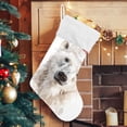 thumbnail image 5 of Polar Bear with Christmas Hat Watercolor Christmas Stockings Large Capacity 18 inch Gift Bag with Hook Xmas Holiday Decor 1 Pack, 5 of 8