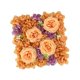 thumbnail image 1 of Fondo de panel de flores artificiales Decoraciones florales DIY para el día de San Valentín Naranja Púrpura Profundo, 1 of 9