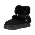 thumbnail image 2 of Womens Winter Snow Boots Thick Soled Extra Thick Warm Anti-Slip Fashion Fuzzy Shoes Black 7, 2 of 6