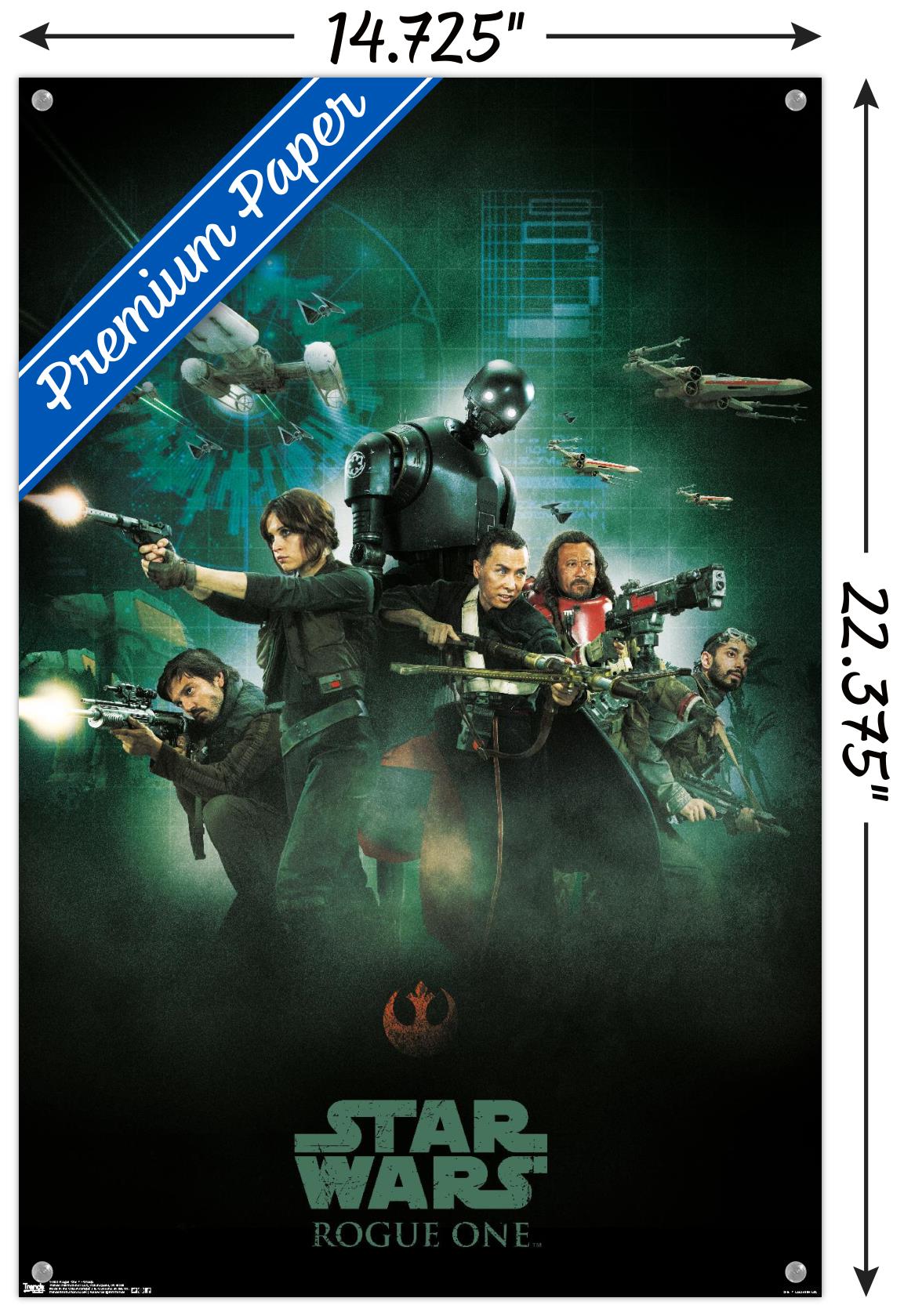 Star Wars: Rogue One - Group Wall Poster with Push Pins, 14.725" x 22.375"