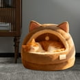 thumbnail image 6 of Dog & Cat Bed for Indoor Cats, Dog Kennel Suitable For All Seasons Winter Warmth Semi Enclosed Small Dog Teddy Dog Sleeping Dog Winter Dog Bed Kennel, 6 of 6