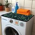 thumbnail image 3 of TSOVTHRID Green Leaves Spot Print Washer and Dryer Covers for the Top, 24x19.7 Inches Laundry Protector Non-slip Portable Washer Cover Washable Top Protector Modern Home Decoration, 3 of 8