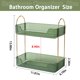 thumbnail image 5 of Organizador de mostrador de baño Shuang Qing de 2 niveles, plástico verde, 5 of 6