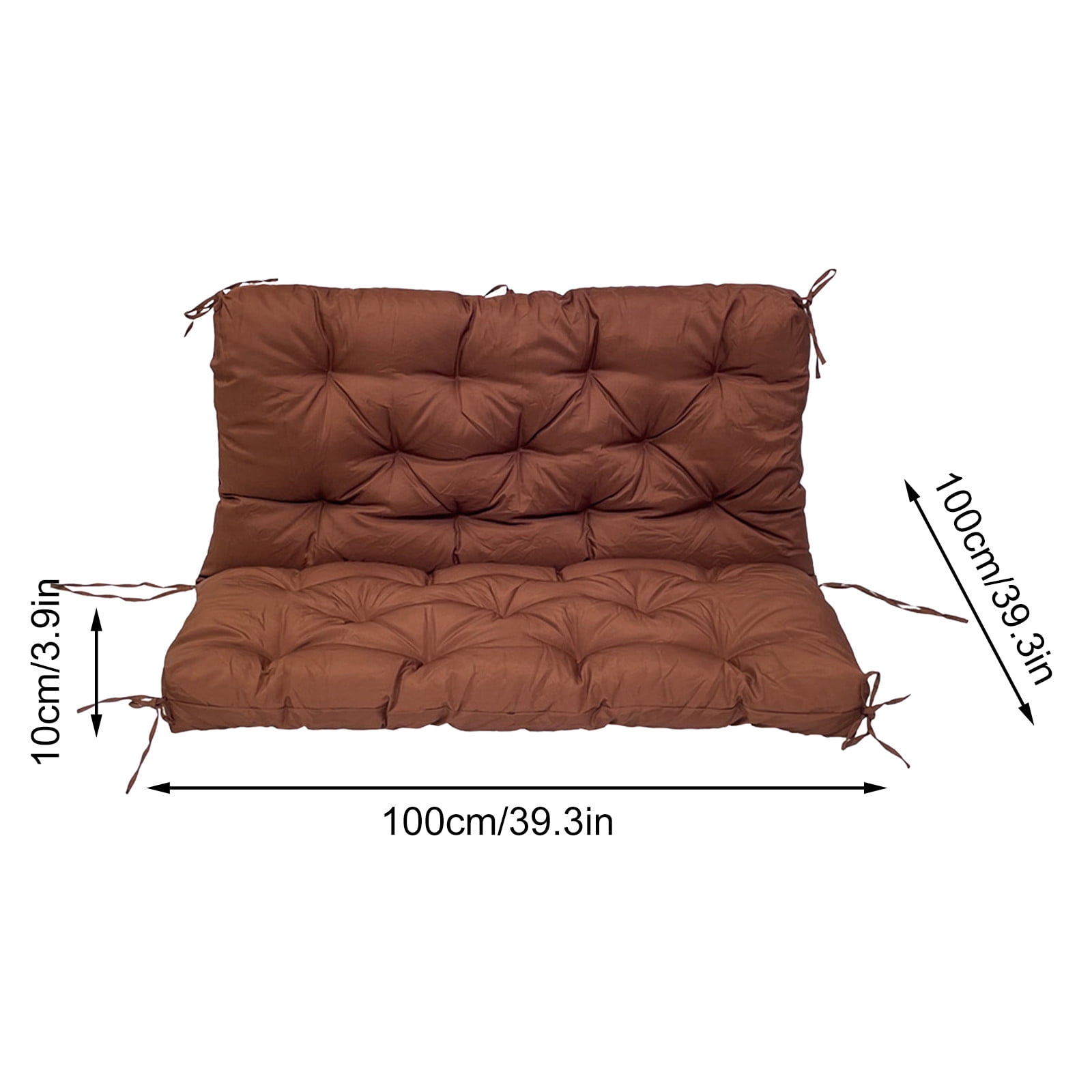 YIMWNYI Outdoor Porch Cushions Waterproof 3 Seater Chair Cushions Thick Patio Furniture Cushions Replacement for Garden, Non-slip Easy to Clean, Stylish Patterns, Weather Resistant