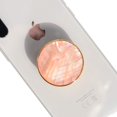 thumbnail image 1 of GHSDFBB Authentic Natural Sea Shell Mother of Pearl Expandible Collapsible Mobile Phone Grip Stand Holder for Smartphone Tablet Cell Phone Accessory (Peach), 1 of 7