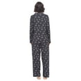 thumbnail image 3 of Casual Nights Women's Long Sleeve Rayon Button Down Pajama Set, 3 of 5