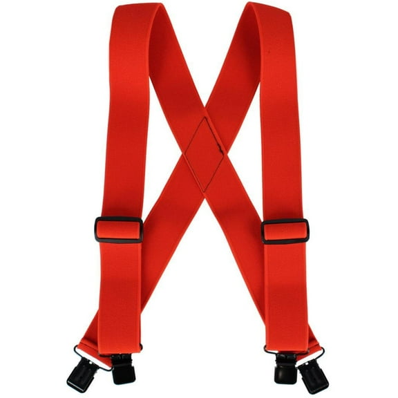 Welch  2 Inch Tuff Stuff Safety X-Back Clip On Work Suspender (Men)