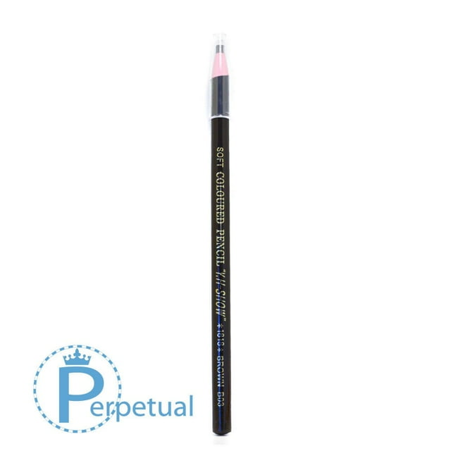 Waterproof Permanent Makeup & Microblading Wax Grease Pencils Eyebrow Lip Design (12 Pencils, Dark Brown)