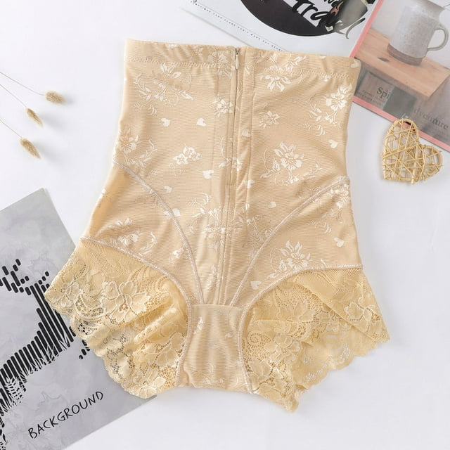 Ropa interior moldeadora de cintura alta con cremallera y fertilizante para después del parto, pantalones moldeadores de cintura y cadera