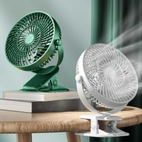 PALIFEUR USB Desk Clip On Fan, High Wind Power Air Circulating Fan, Lightweight Portable Fan for Bedroom Home Office, 3 Speeds Adjustable Small Fan