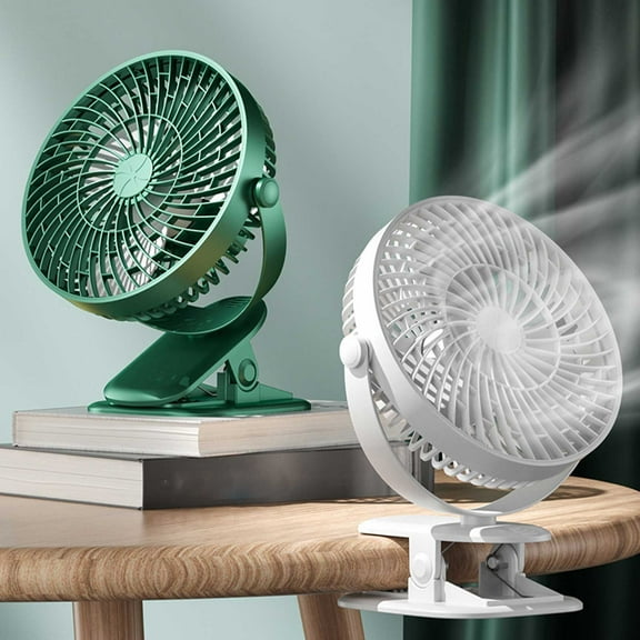 PALIFEUR USB Desk Clip On Fan, High Wind Power Air Circulating Fan, Lightweight Portable Fan for Bedroom Home Office, 3 Speeds Adjustable Small Fan