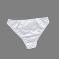 thumbnail image 4 of Iyufng Women Low Rise Satin Bikini Panties V-Shaped Floral Lace Trim Front Pleated Ruched Design Silky Soft Stretch Daily Elegant Women's Underwear, 4 of 5