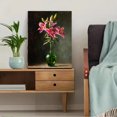 thumbnail image 5 of Pink Lily Still Life Canvas Painting，Wall Decor for Living Room Bedroom Dining Room Office Hotel Home, 5 of 8