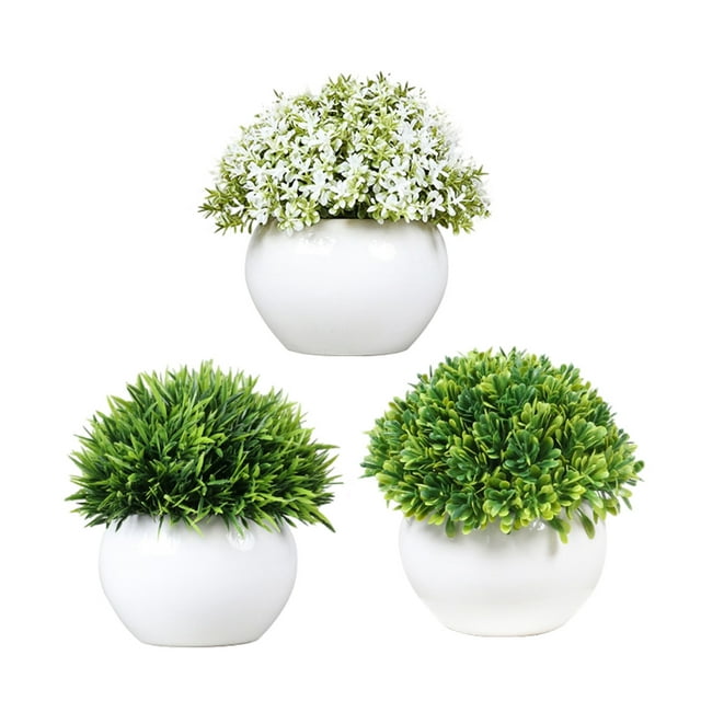 Mini plantas artificiales | Planta de granja moderna Decoración del hogar | Pequeñas plantas artificiales