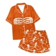 thumbnail image 4 of FUZHIQ Women's Sleepwear Casual Short Sleeve Top & Shorts Breathable Loungewear Pjs Trendy Cozy Sleepwear, 4 of 4