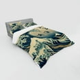 thumbnail image 2 of Ambesonne Ukiyo-e Wave Bedding Set 4 Pcs, Flying Surfers Asian, Queen, Navy Blue Ivory Seafoam, 2 of 2