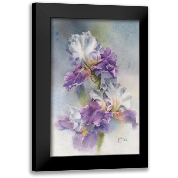Besedina, Anastasiia 10x14 Black Modern Framed Museum Art Print Titled - Aerial Iris