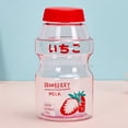 thumbnail image 3 of Bouteille d'Eau, Grand Ouverture Couleur Fruit Jus Bouteille Dessin Animé pour Randonnée pour Adulte pour Maison pour Enfants pour Entraînement Physique Rouge, 3 of 7