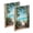 Palm Trees and Ocean, variant on Wirebound Notebook Hardcover Spiral Notebooks Old Train with Flowers, 60 Pages, 80 GSM, 5.7 x 8.3in