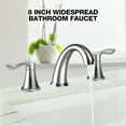 thumbnail image 2 of Accreate 8 Inch Bathroom Faucets for Sink 3 Hole with Pop up Drain and cUPC Lead-Free Hose, 2 of 9