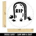 thumbnail image 2 of RIP Headstone Gravestone Tombstone Halloween Self-Inking Rubber Stamp Ink Stamper - Green Ink - Mini 1/2 Inch, 2 of 7