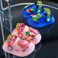 thumbnail image 3 of Kids Fashion Cute Comic Dinosaur Clogs Lightweight Breathable Non-slip Clogs for Indoor Outdoor Beach, 3 of 3