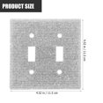 thumbnail image 2 of HINTRMENT Grey Mirror Light Cover Wall Plate with Rhinestone for Chic Outlet Decoration, 2 of 5