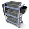 thumbnail image 2 of Cand 4 Packs Commercial Bus Tubs, Plastic Bus Box/Utility Box, Gray, 5.8 Gal., 2 of 6
